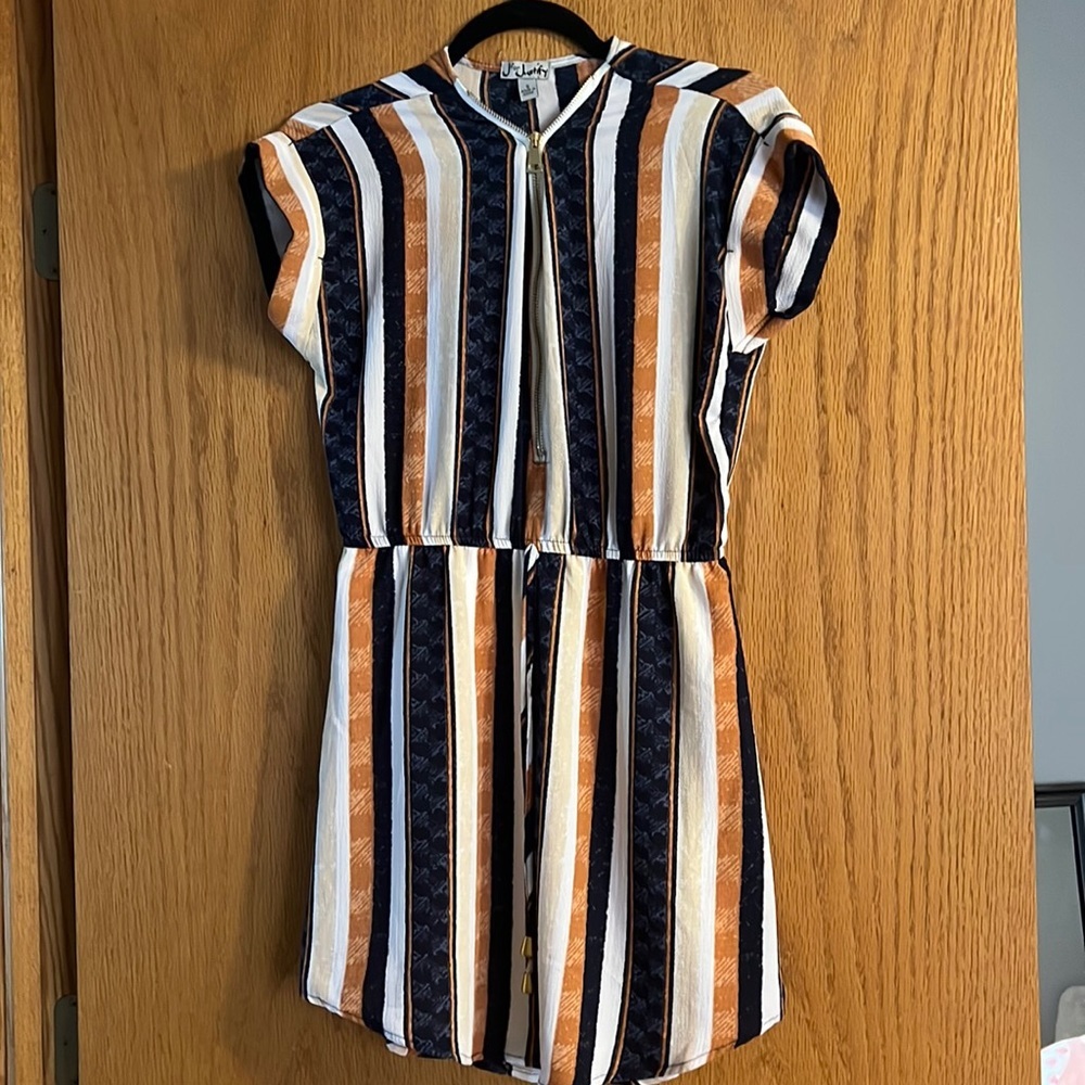 Front Zipper Business Casual Dress